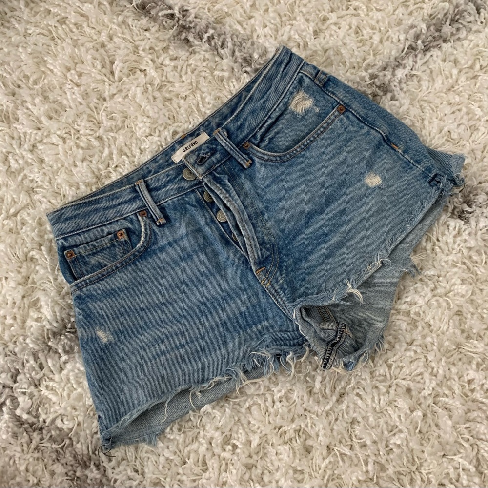Grlfrnd Denim Cindy High Rise Shorts